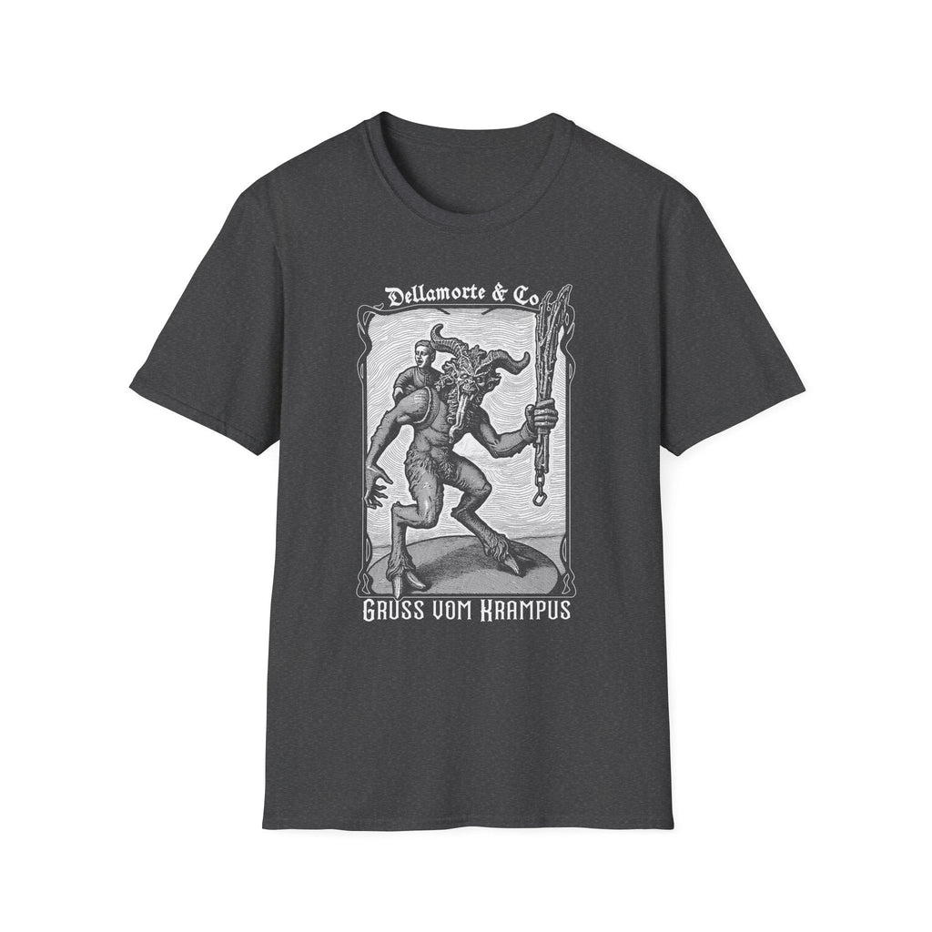 Krampus Greetings Unisex T-Shirt, Gothic Holiday Tee, Dellamorte Alternative Shirt, Christmas Gift, Xmas Devil Tee, Graphic Krampusnacht