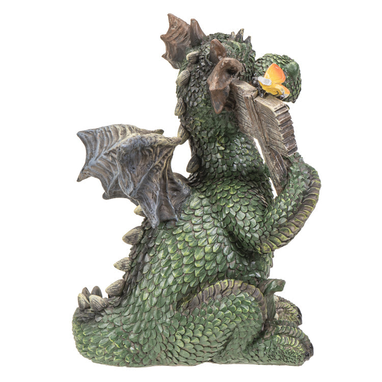 Green Welcome Sign Dragon Figurine