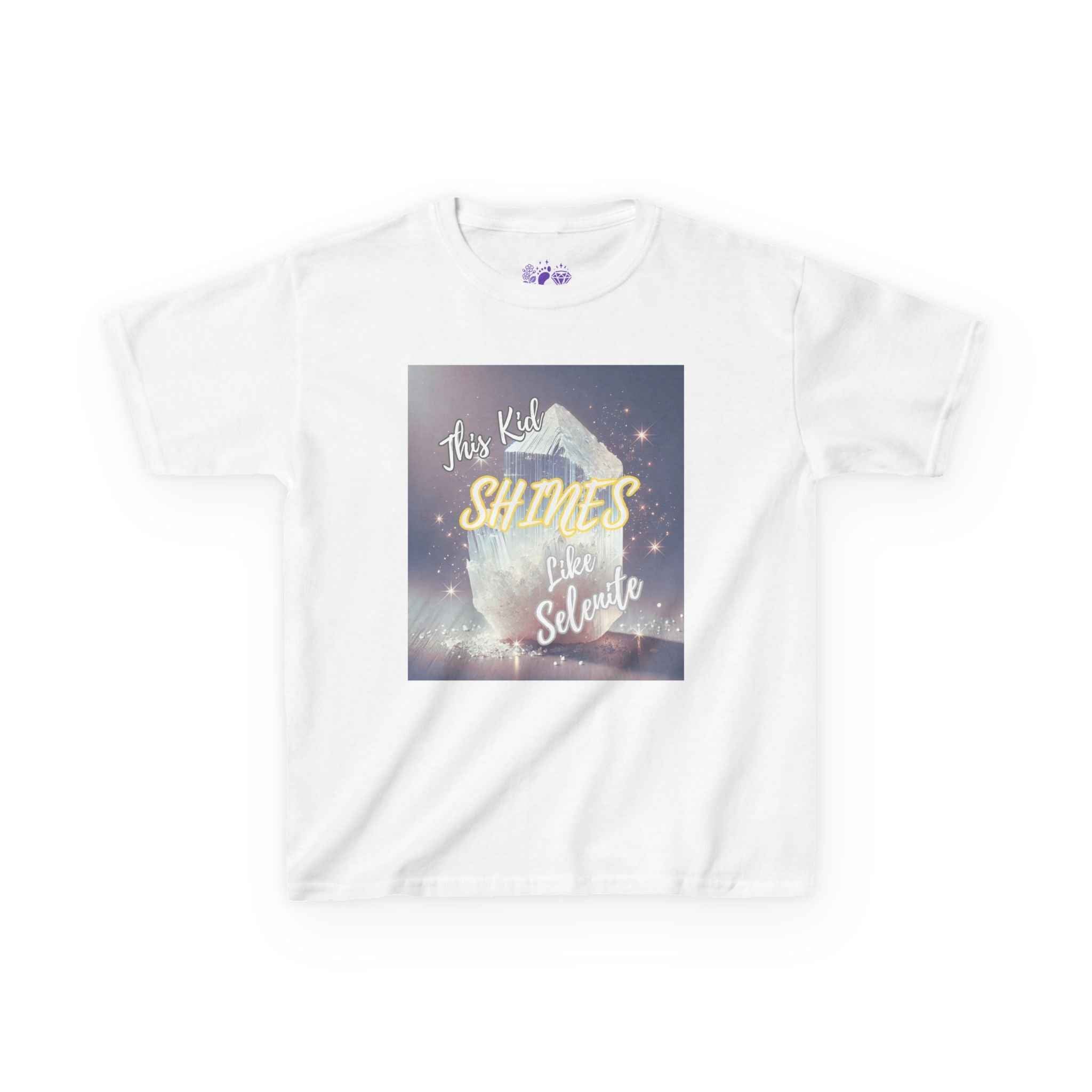 Kids TShirt 'This Kid Shines Like Selenite' | Kids clothes | Wiccan Center
