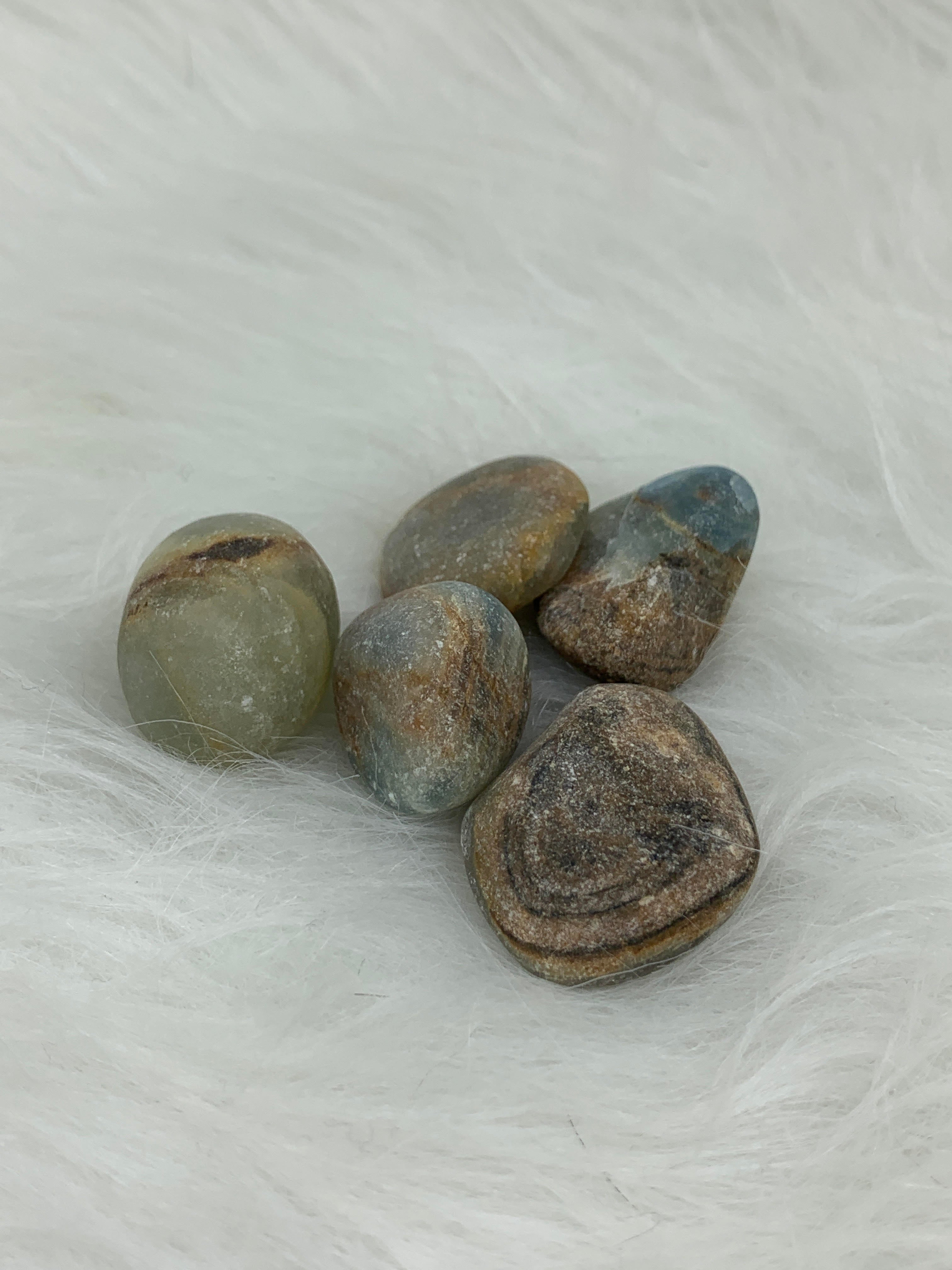 Onyx Blue Matte - Tumbled | Tumbled Gemstone | Wiccan Center