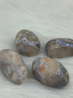 Agate Blue Cherry Blossom - Tumbled | Tumbled Gemstone | Wiccan Center