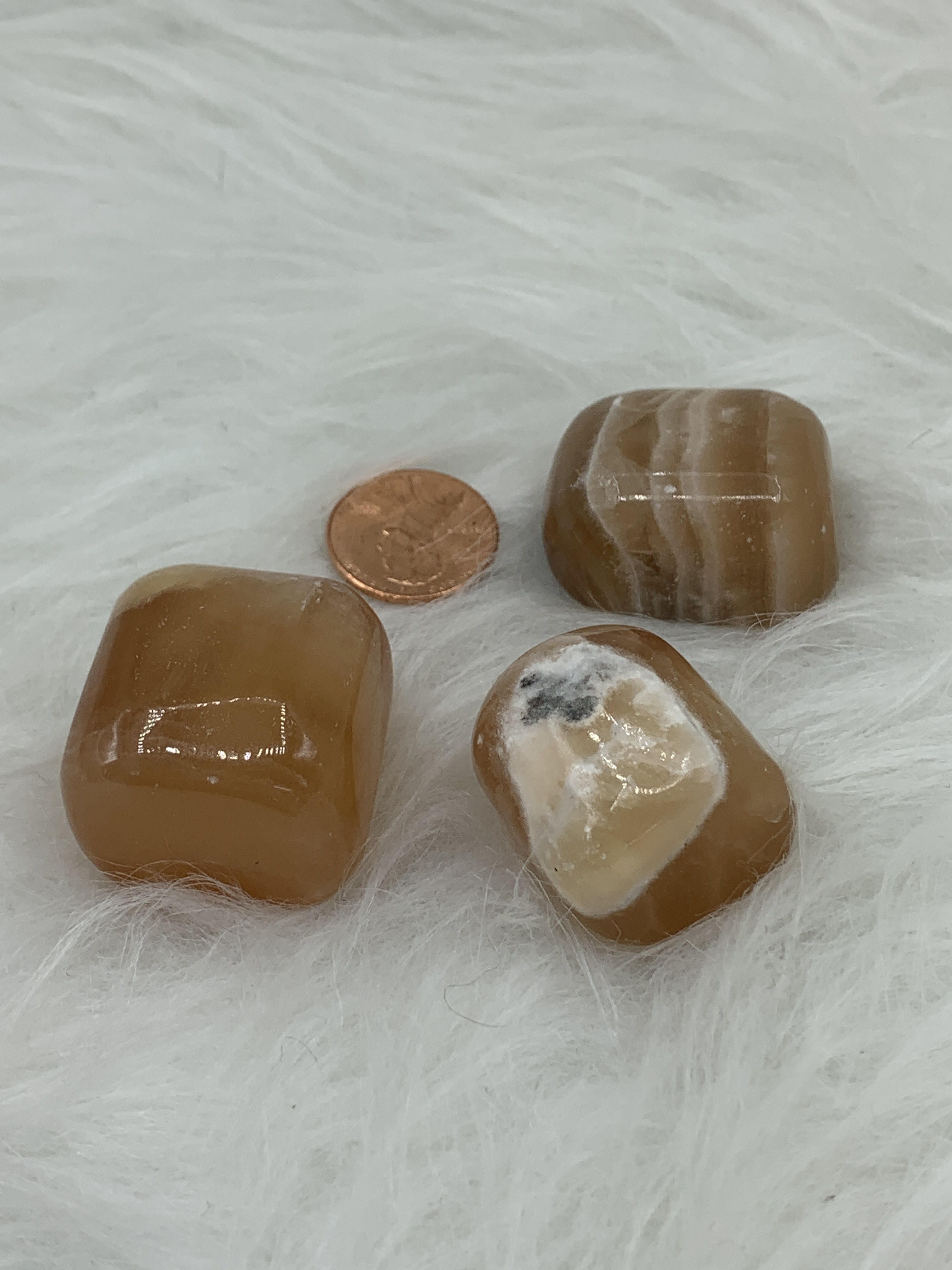 Calcite Honey Caramel - Tumbled | Tumbled Gemstone | Wiccan Center