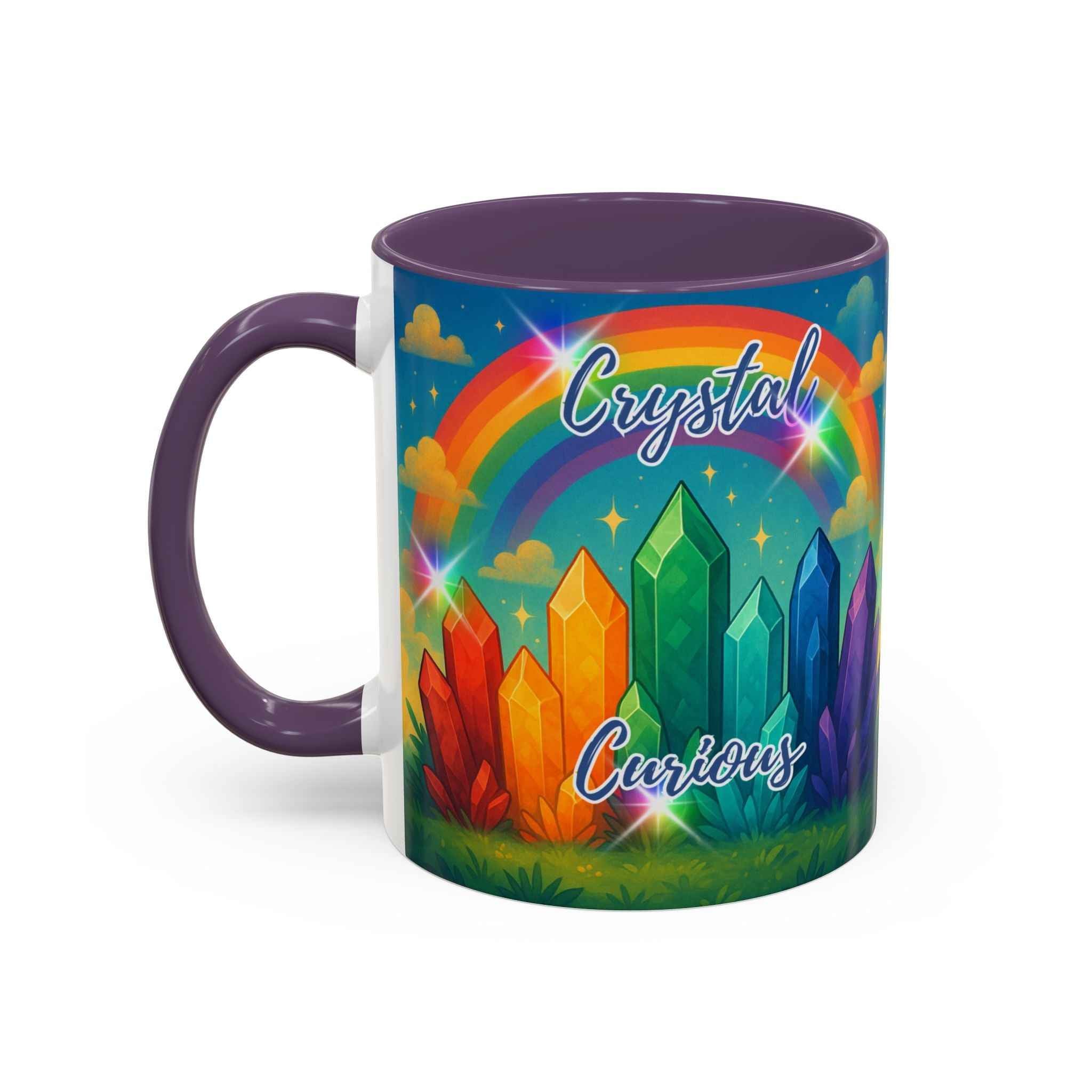 Coffee Mug - Rainbow Crystal Curious | Mug | Wiccan Center