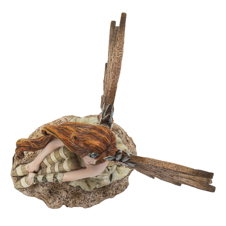 Steampunk Gazing Fae Figurine