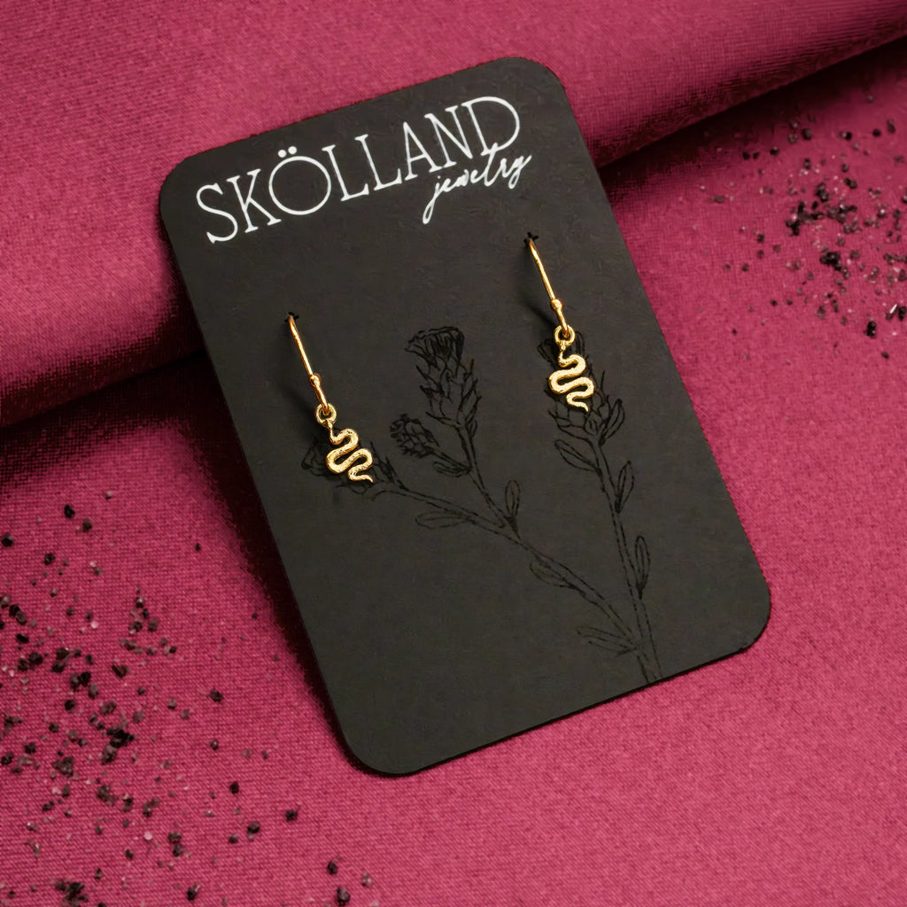 Nagi Dangle Earrings-14K Yellow Gold