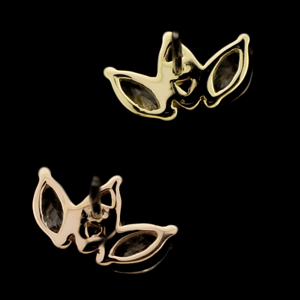 Aria - 14KT Gold Threadless End | Threadless End | Wiccan Center