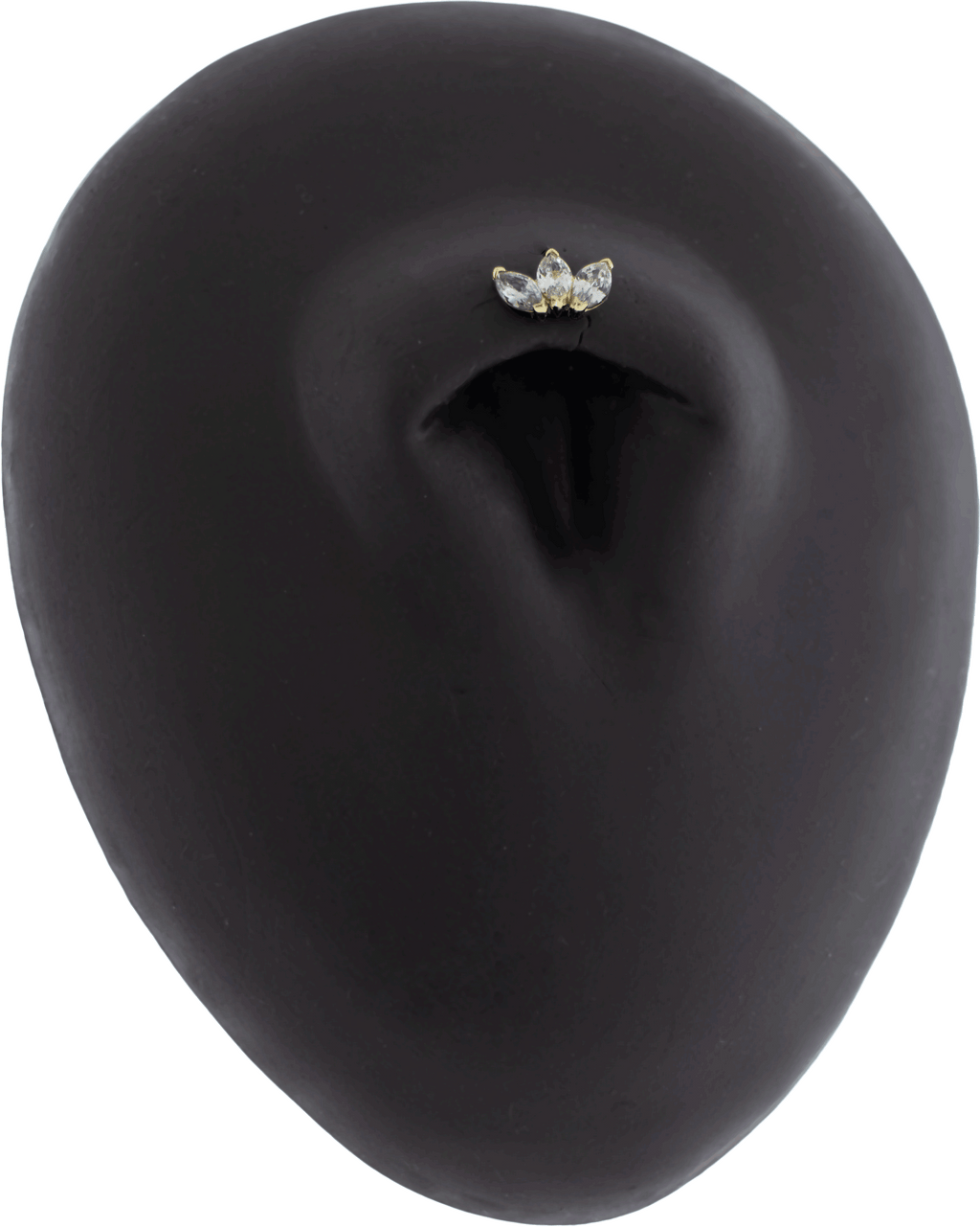 Aria - 14KT Gold Threadless End | Threadless End | Wiccan Center