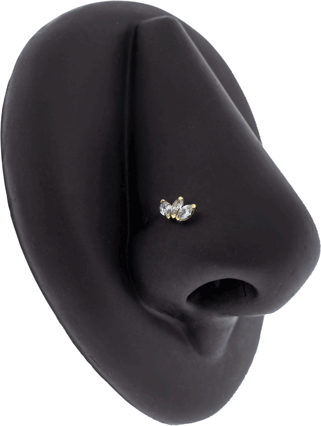 Aria - 14KT Gold Threadless End | Threadless End | Wiccan Center
