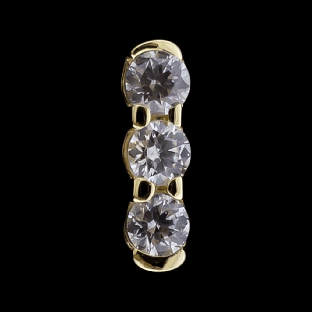 Avery - 14KT Gold Threadless End | Threadless End | Wiccan Center