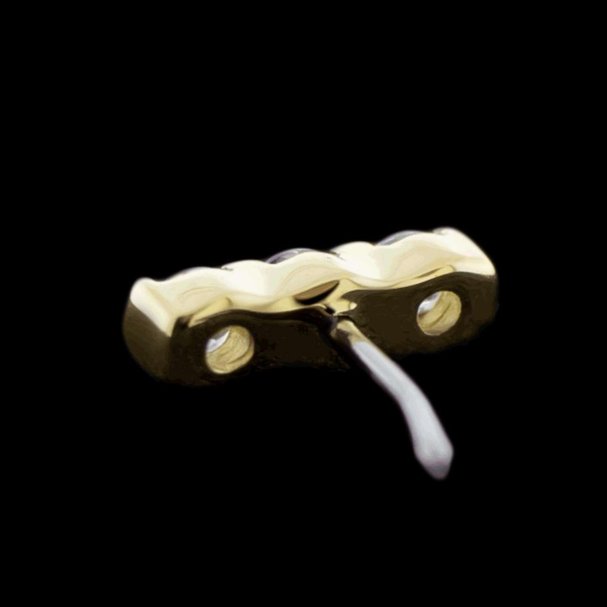 Avery - 14KT Gold Threadless End | Threadless End | Wiccan Center