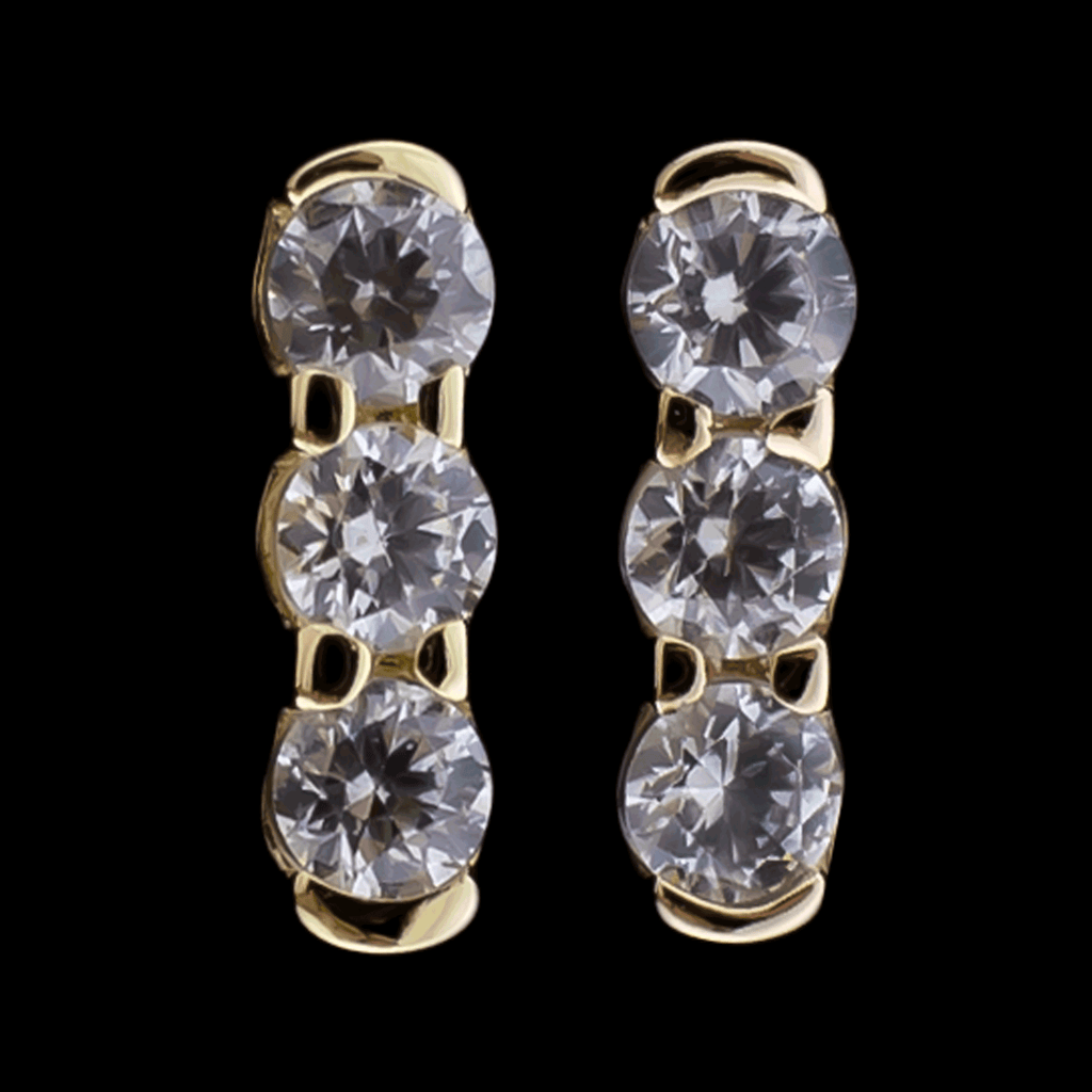 Avery - 14KT Gold Threadless End | Threadless End | Wiccan Center