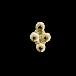 Reese - 14KT Gold Threadless End | Body Jewelry | Wiccan Center