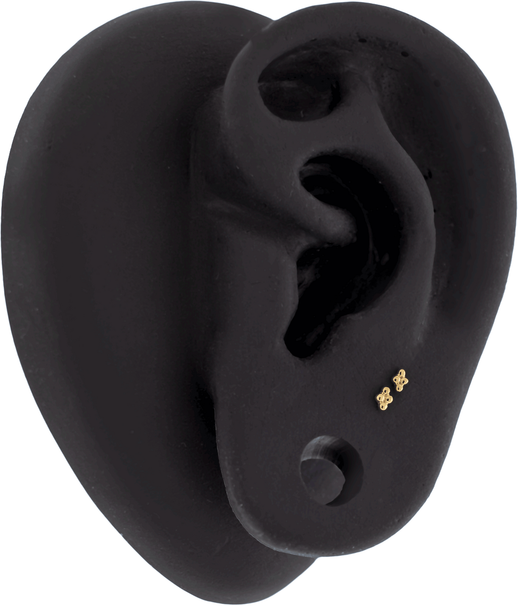Reese - 14KT Gold Threadless End | Body Jewelry | Wiccan Center