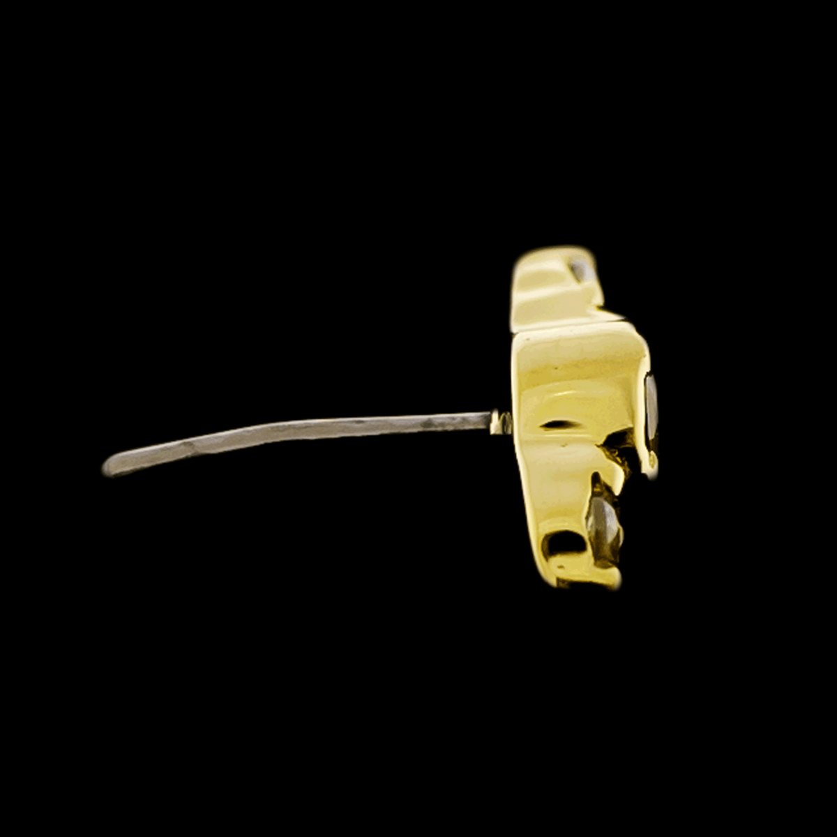 Tatum - 14KT Gold Threadless End | Threadless End | Wiccan Center