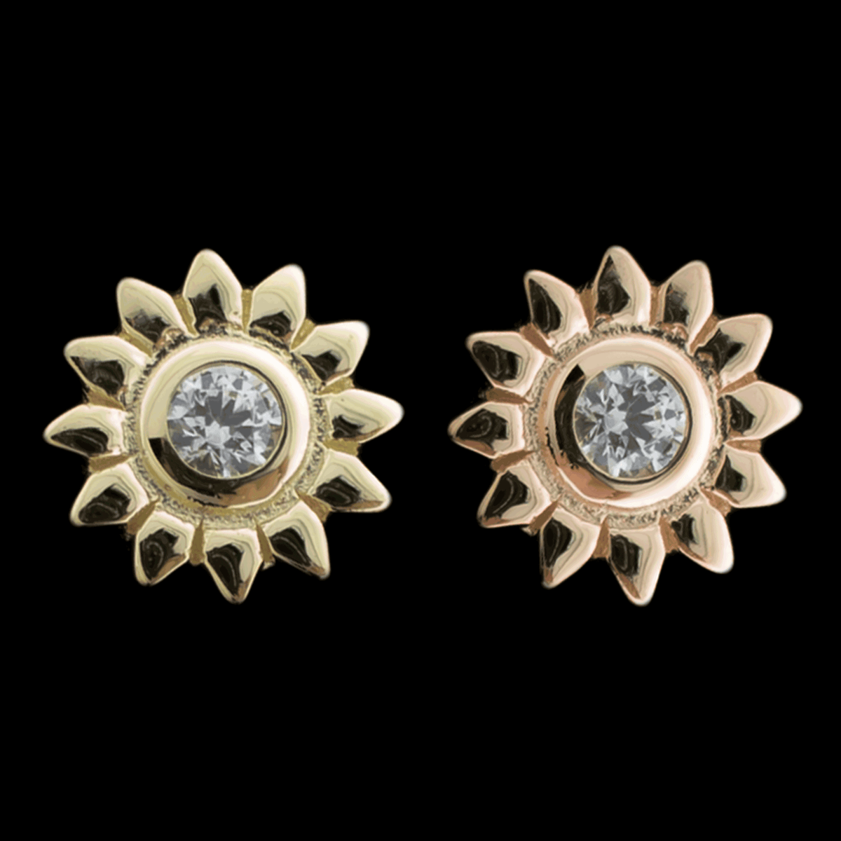 Helia - 14KT Gold Threadless End | Body Jewelry | Wiccan Center