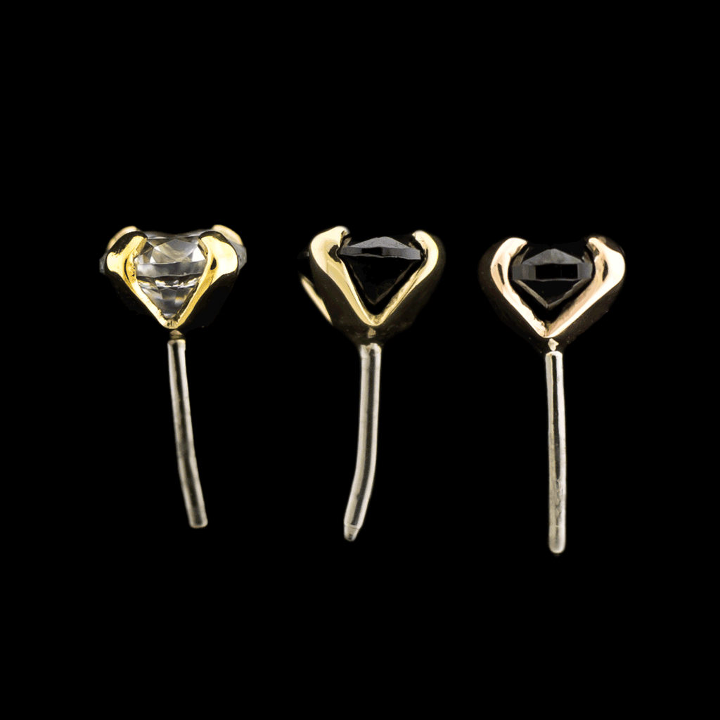 Valeri - 14KT Gold Threadless End | Threadless End | Wiccan Center