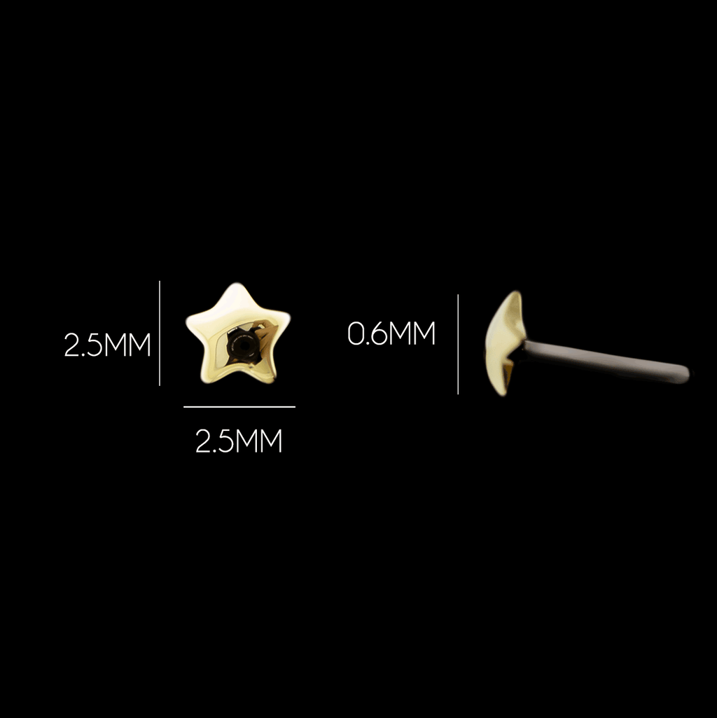 Desi - 14KT Gold Threadless End | Threadless End | Wiccan Center