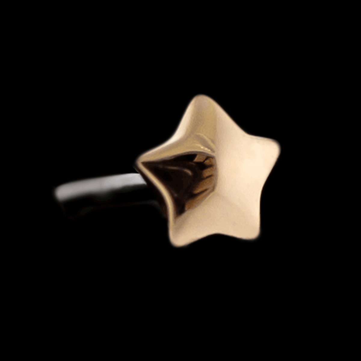 Desi - 14KT Gold Threadless End | Threadless End | Wiccan Center