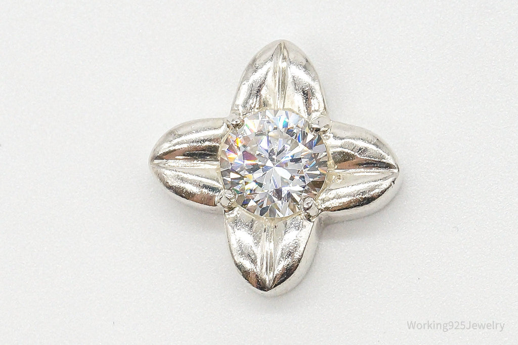 Large Cubic Zirconia Sterling Silver Pendant | Jewelry > Necklaces > Pendants | Wiccan Center