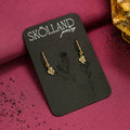 Nagi Dangle Earrings-14K Yellow Gold | Earrings | Wiccan Center