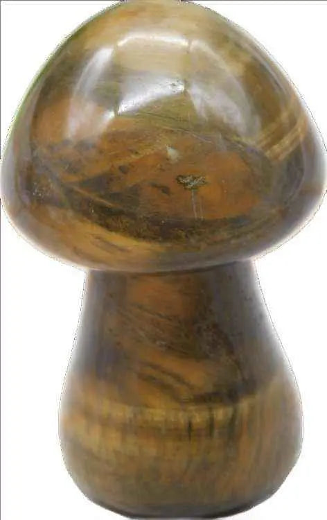 1.5” Tiger Eye Mushroom - Ultimate Stone of Balance | Tumbled Stones | Wiccan Center