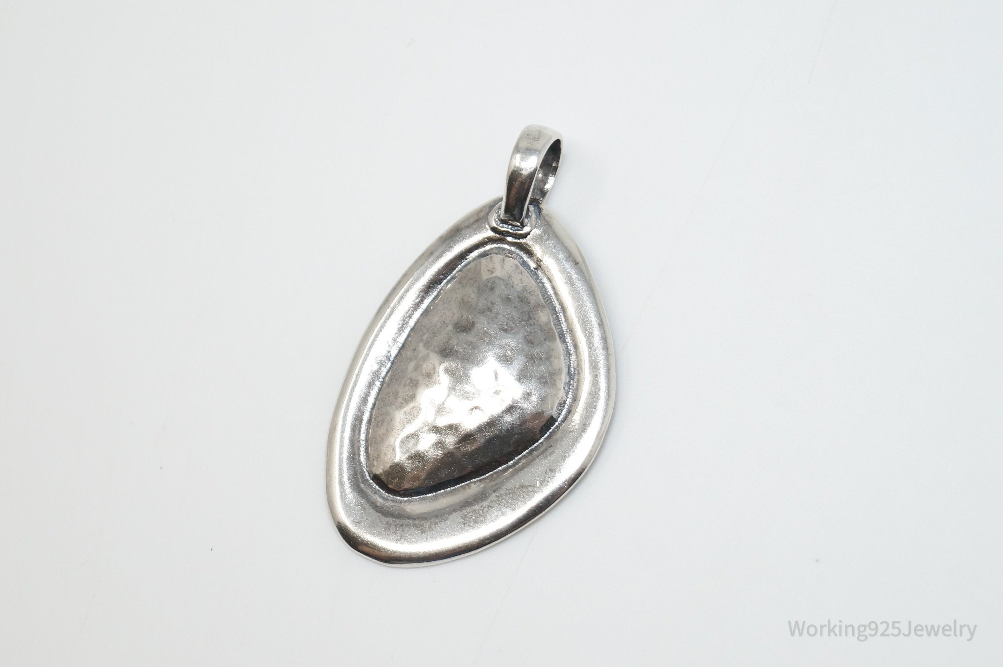 Large Retired Silpada Hammered Sterling Silver Necklace Pendant | Jewelry > Necklaces > Pendants | Wiccan Center