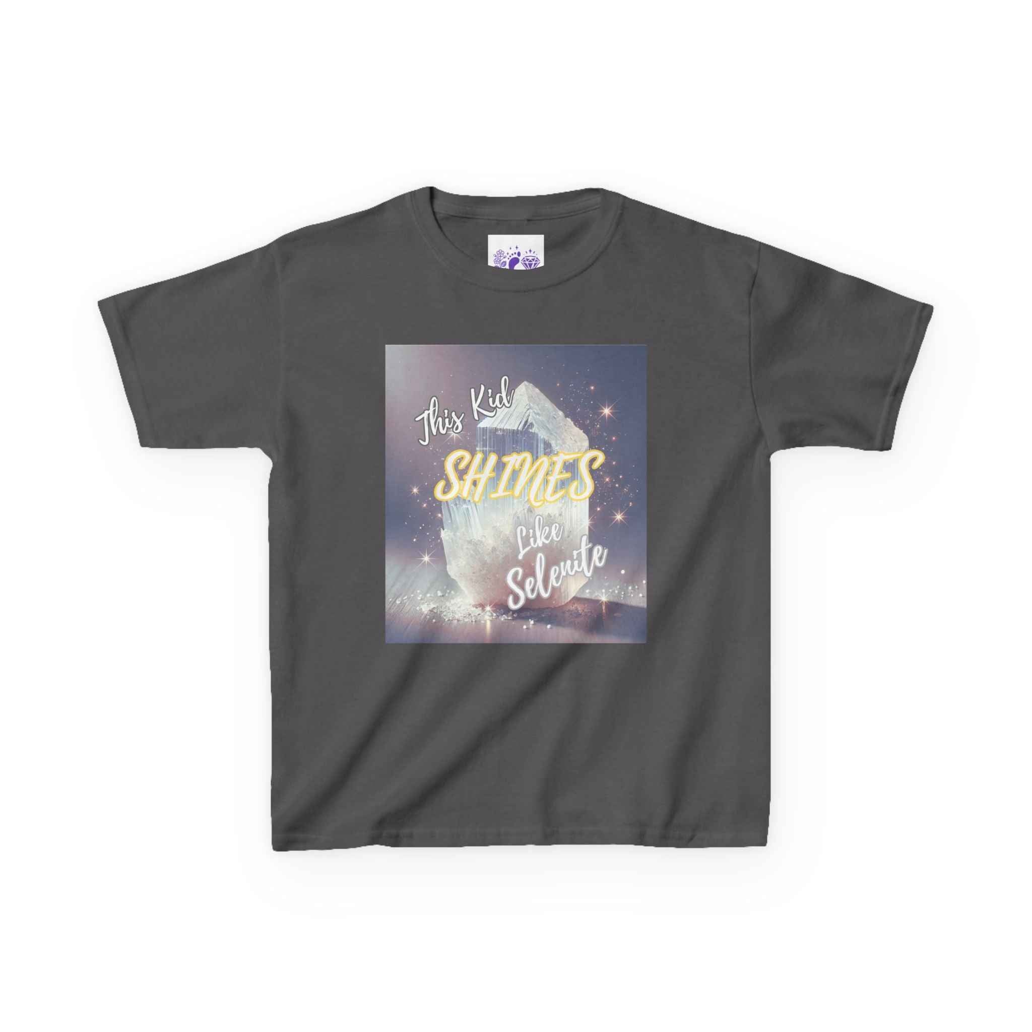 Kids TShirt 'This Kid Shines Like Selenite' | Kids clothes | Wiccan Center