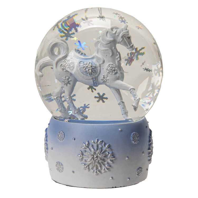 Trail of Painted Ponies - Snow Crystal Water Globe