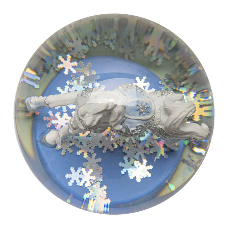 Trail of Painted Ponies - Snow Crystal Water Globe