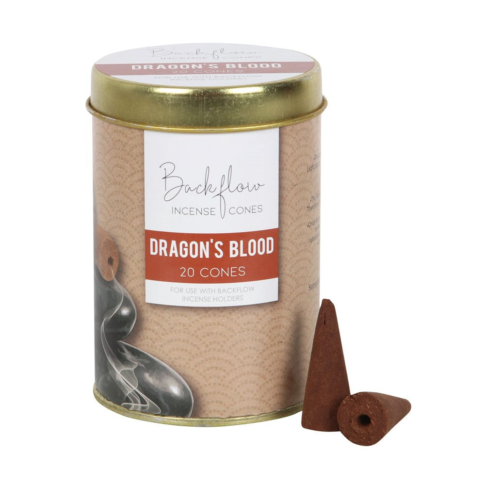 Dragon's Blood Jumbo Backflow Incense Cones