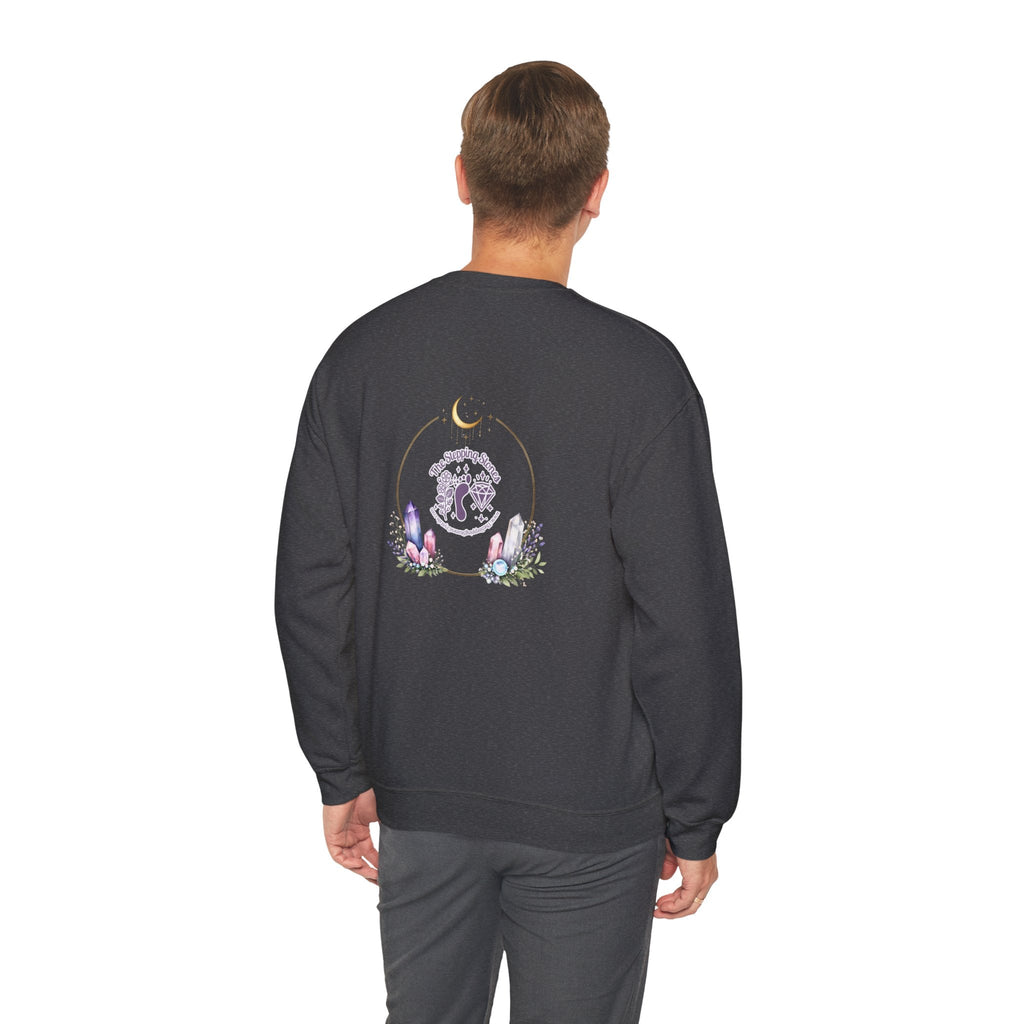 LOVE Crystal Letter Design | Sweatshirt | Wiccan Center