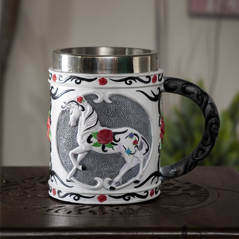 Trail of Painted Ponies - Tribal Rose Tankard | Mugs | Wiccan Center