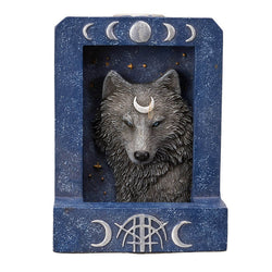 Moon Phase Wolf Backflow Incense Burner | Werewolf / Wolf Gifts | Wiccan Center