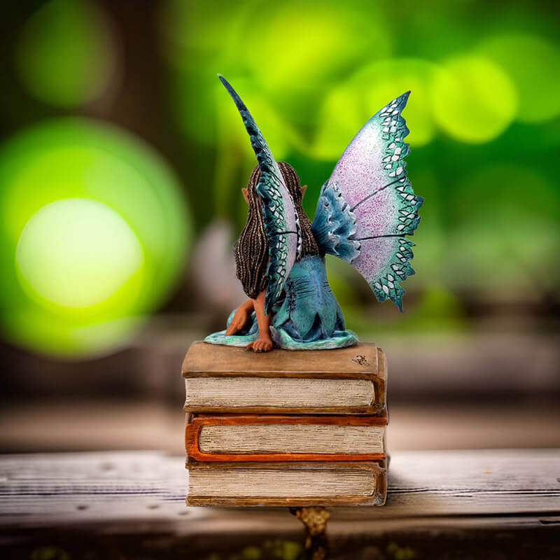 Book Stack Fairy Figurine | Fairy Figurines | Wiccan Center