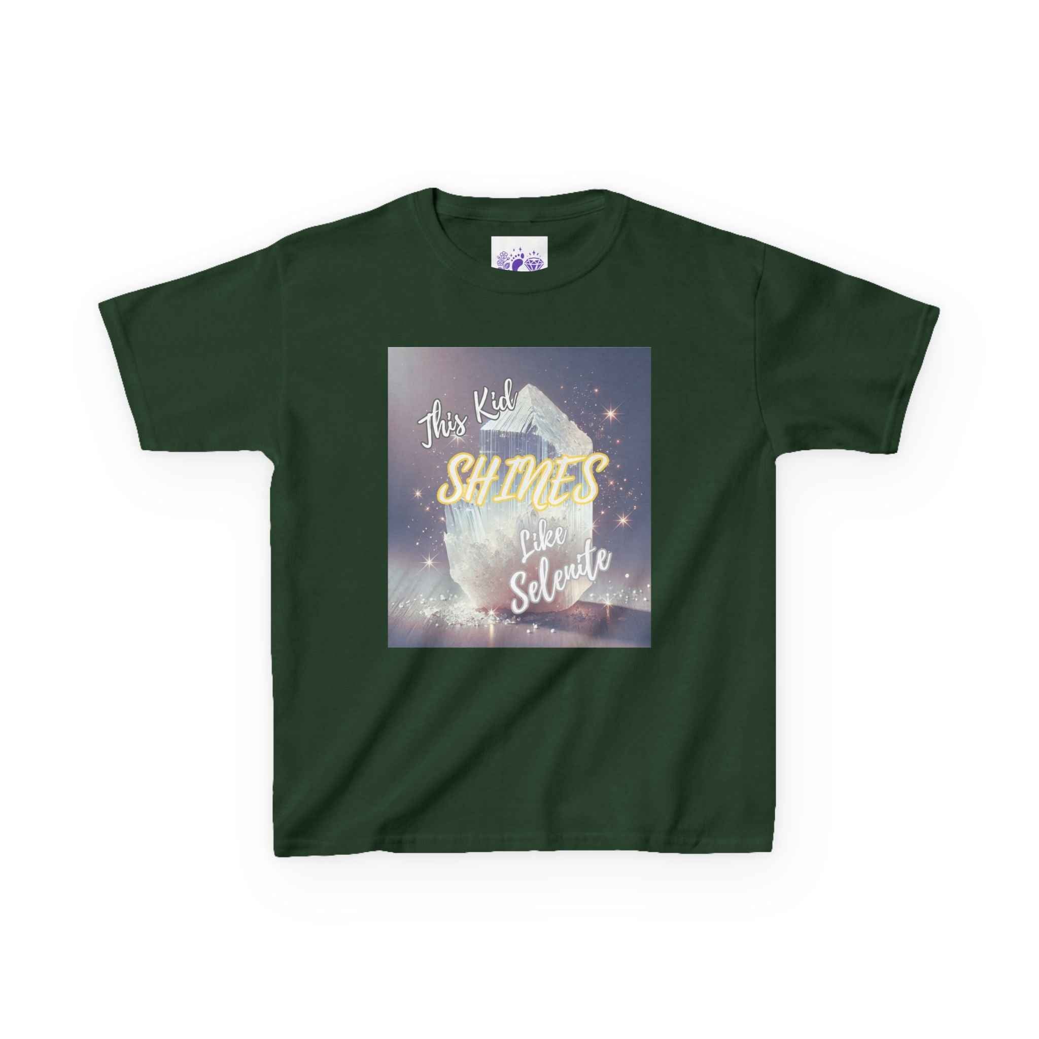 Kids TShirt 'This Kid Shines Like Selenite' | Kids clothes | Wiccan Center