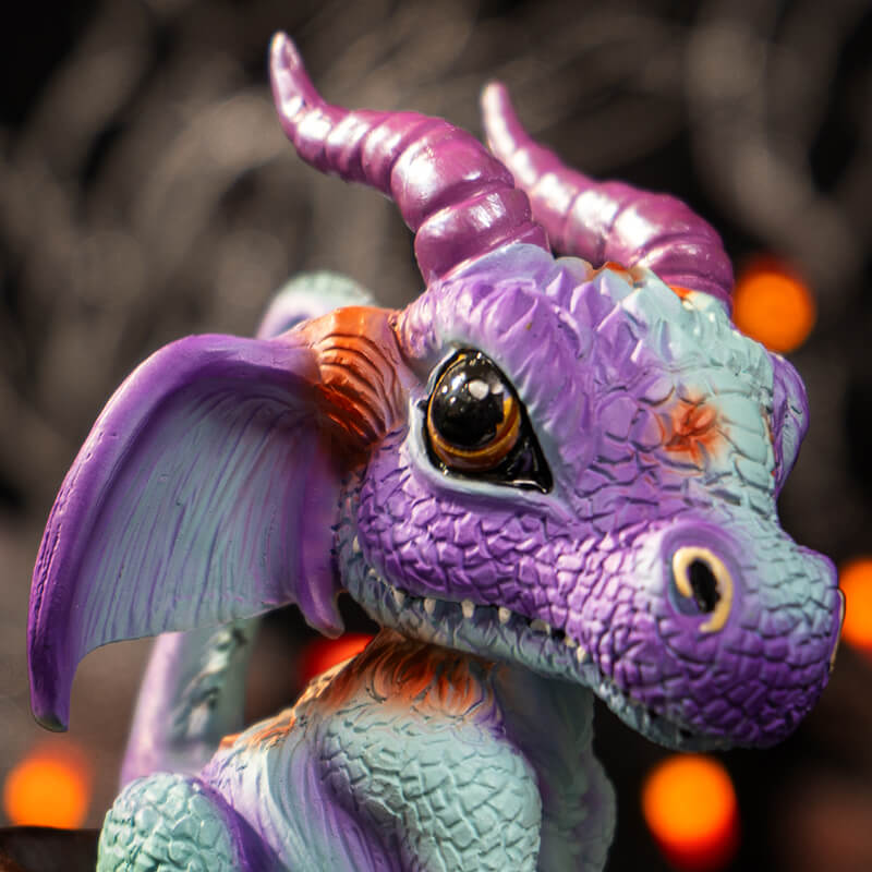 Latte with Eugene the Dragon Figurine | Dragon Figurines & Statues | Wiccan Center