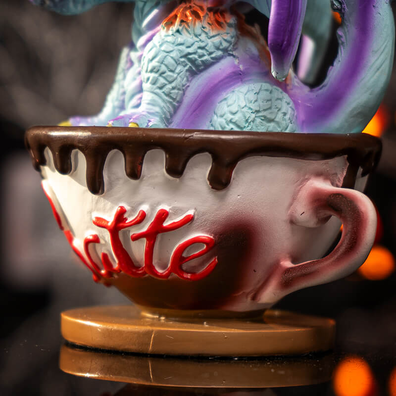 Latte with Eugene the Dragon Figurine | Dragon Figurines & Statues | Wiccan Center