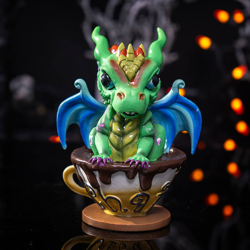 Chai with Bobert the Dragon Figurine