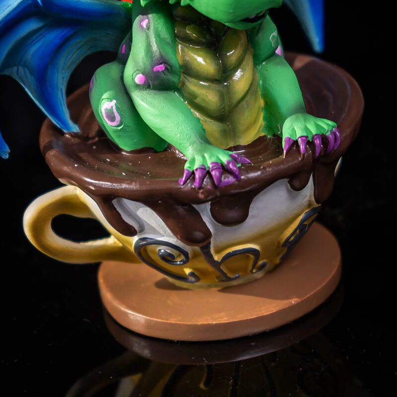 Chai with Bobert the Dragon Figurine