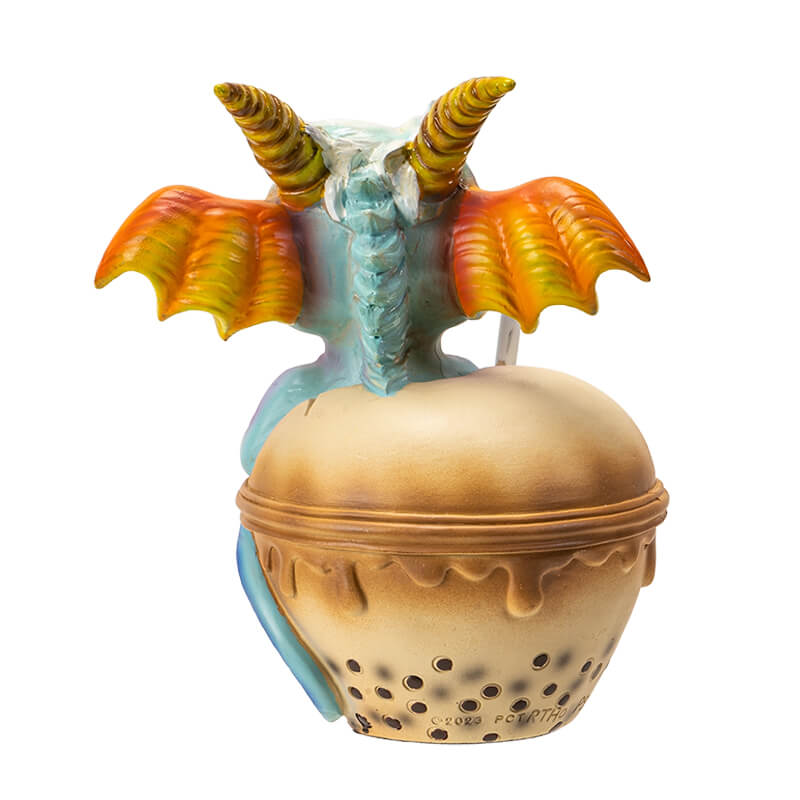 Boba Tea with George the Dragon Figurine
