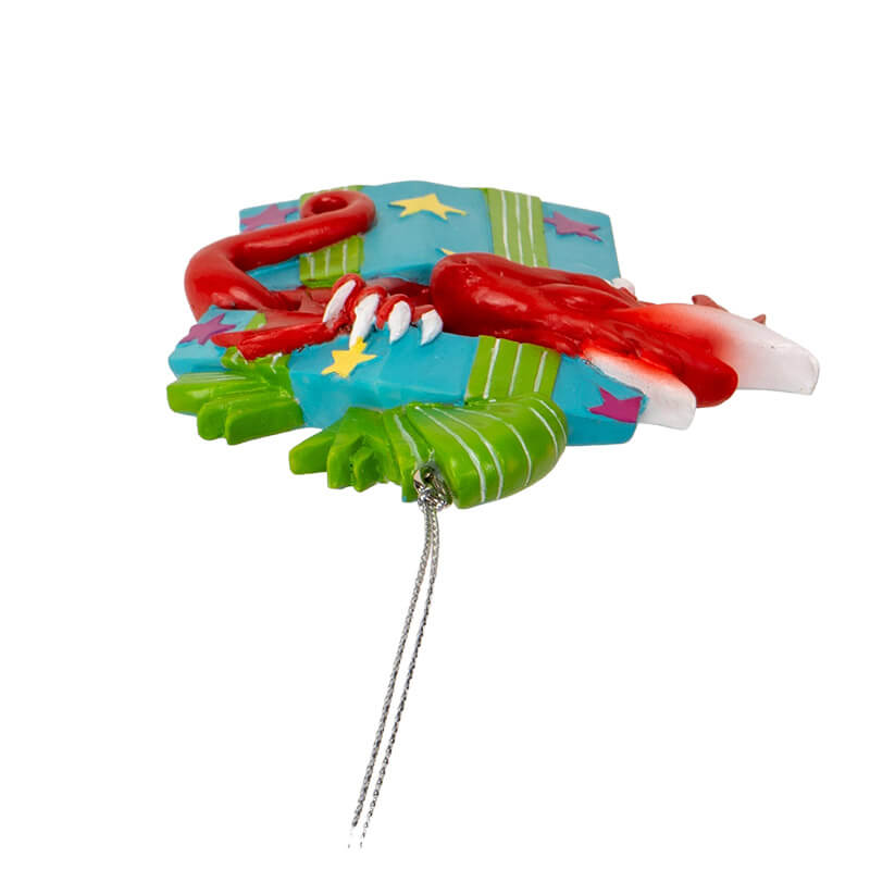 Dragon in a Gift Box Ornament