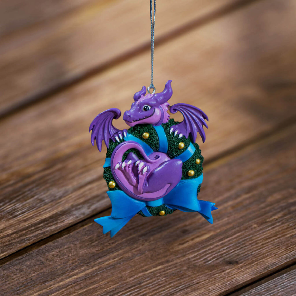Cute Dragon Wreath Ornament