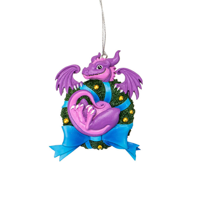 Cute Dragon Wreath Ornament