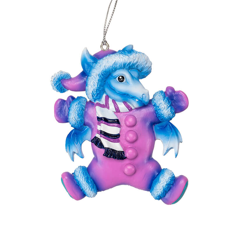 Snow Suit Dragon Ornament