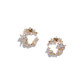 The Pearl Moon Stud Earrings