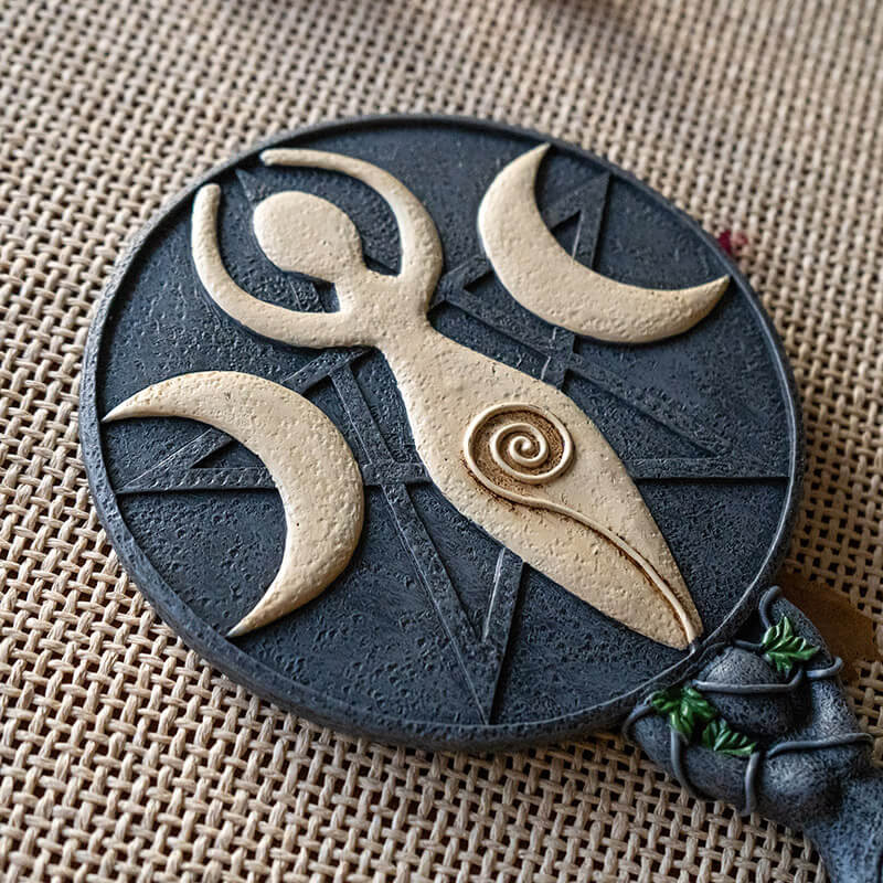 Spiral Goddess Hand Mirror