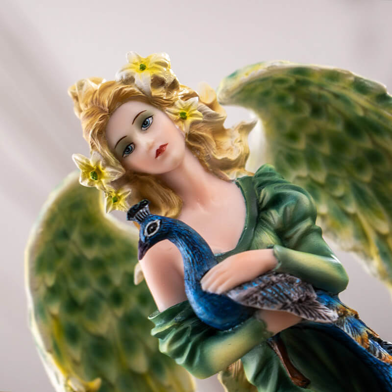 Peacock Fairy Statue