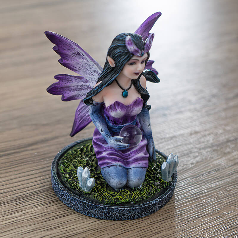 Purple Crystal Ball Fairy Figurine | Fairy Figurines | Wiccan Center