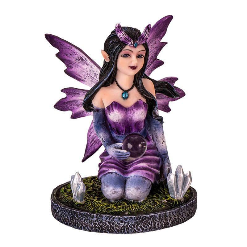 Purple Crystal Ball Fairy Figurine | Fairy Figurines | Wiccan Center