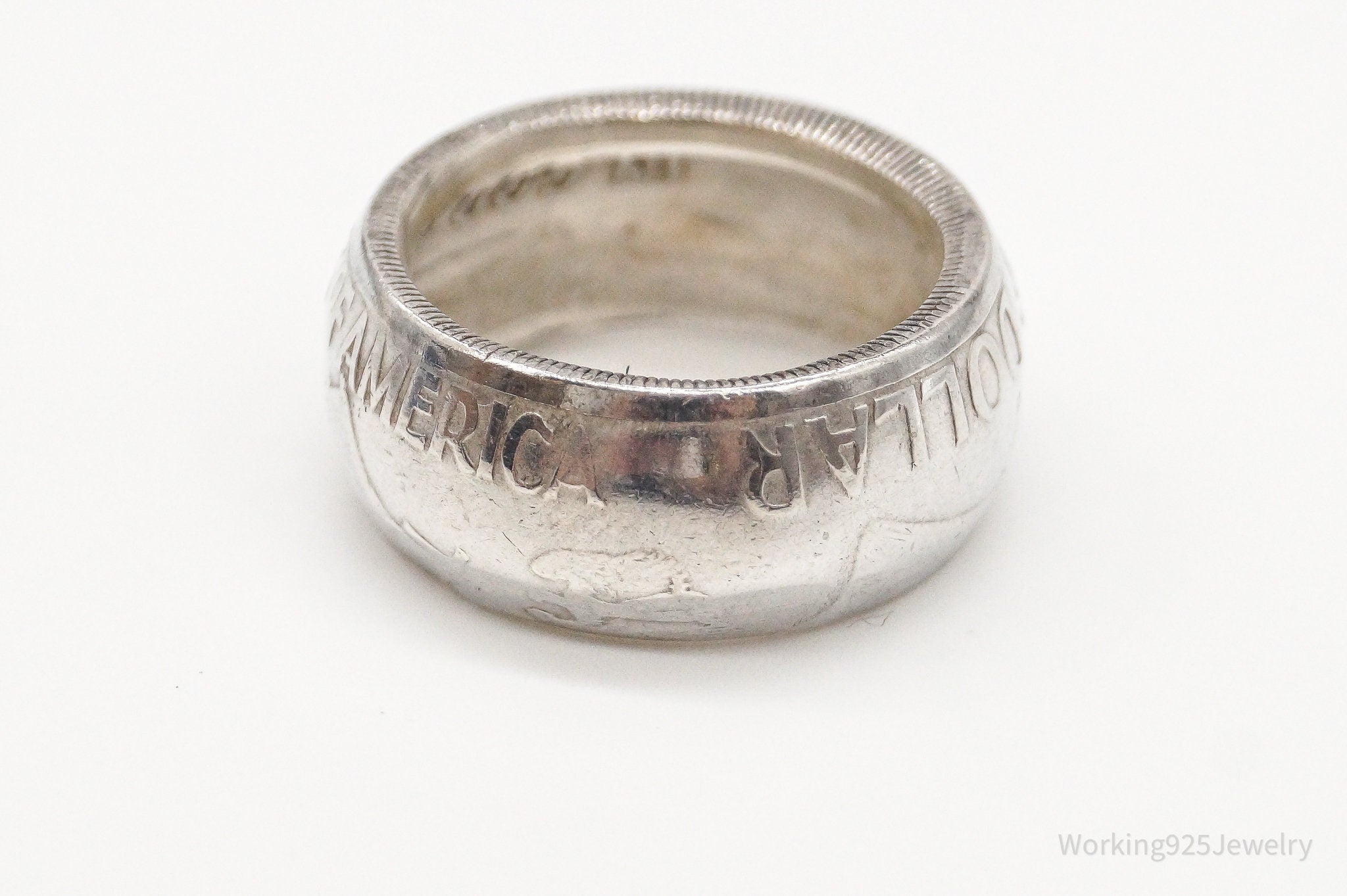 Vintage 1960 Half Dollar Silver Ring - Size 7 | Jewelry > Rings | Wiccan Center